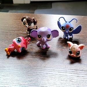Mixed Lot of 4 Littlest Pet Shop